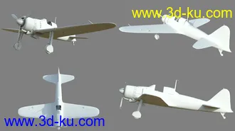 3D打印模型Zeke Military Aircraft的图片