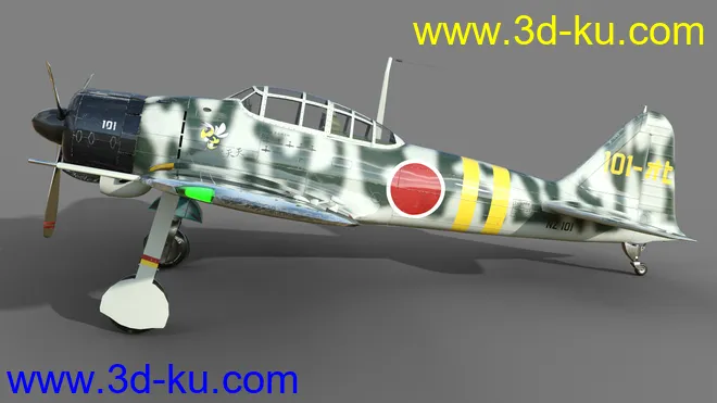 Zeke Military Aircraft Texture Pack模型的图片8