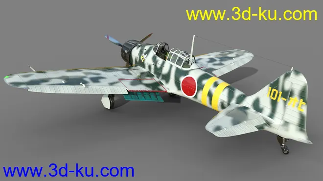 Zeke Military Aircraft Texture Pack模型的图片9