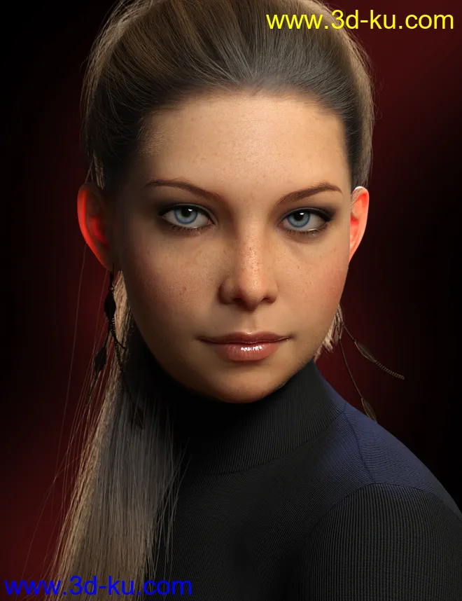 Zoey HD for Genesis 8 Female模型的图片1