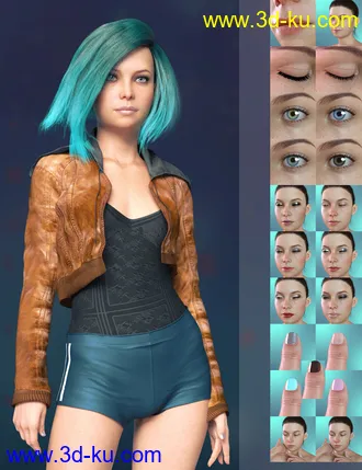 3D打印模型Zoey HD for Genesis 8 Female的图片