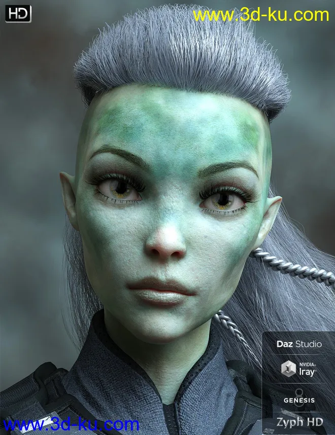 Zyph HD for Genesis 8 Female模型的图片1
