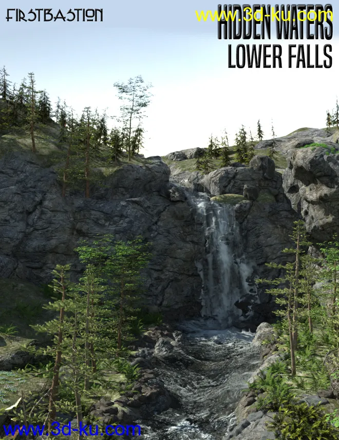 1stB Hidden Waters Lower Falls模型的图片1