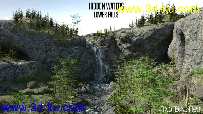 1stB Hidden Waters Lower Falls模型的图片2