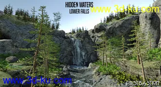 3D打印模型1stB Hidden Waters Lower Falls的图片