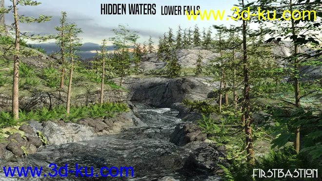 1stB Hidden Waters Lower Falls模型的图片4