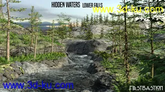 3D打印模型1stB Hidden Waters Lower Falls的图片