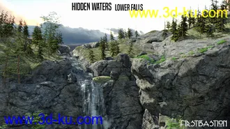 3D打印模型1stB Hidden Waters Lower Falls的图片