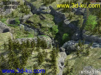 3D打印模型1stB Hidden Waters Lower Falls的图片