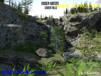 3D打印模型1stB Hidden Waters Lower Falls的图片