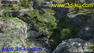 3D打印模型1stB Hidden Waters Lower Falls的图片