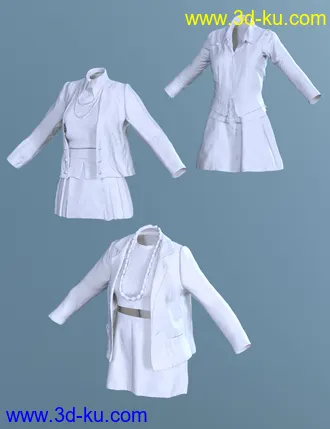 3D打印模型3 dForce Vintage Outfits for Genesis 8 Female的图片