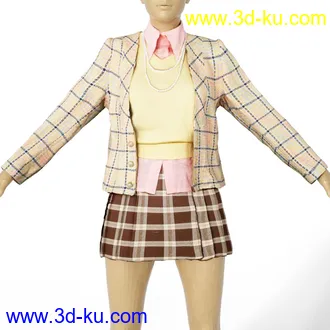 3D打印模型3 dForce Vintage Outfits for Genesis 8 Female的图片
