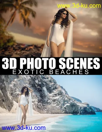 3D打印模型3D Photo Scenes - Exotic Beaches的图片