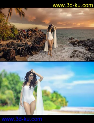 3D打印模型3D Photo Scenes - Exotic Beaches的图片