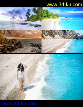 3D打印模型3D Photo Scenes - Exotic Beaches的图片