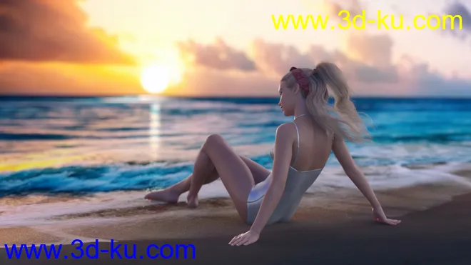 3D Photo Scenes - Sunset Beaches模型的图片3