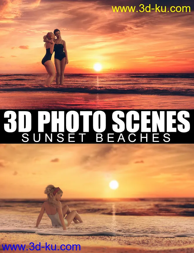 3D Photo Scenes - Sunset Beaches模型的图片6