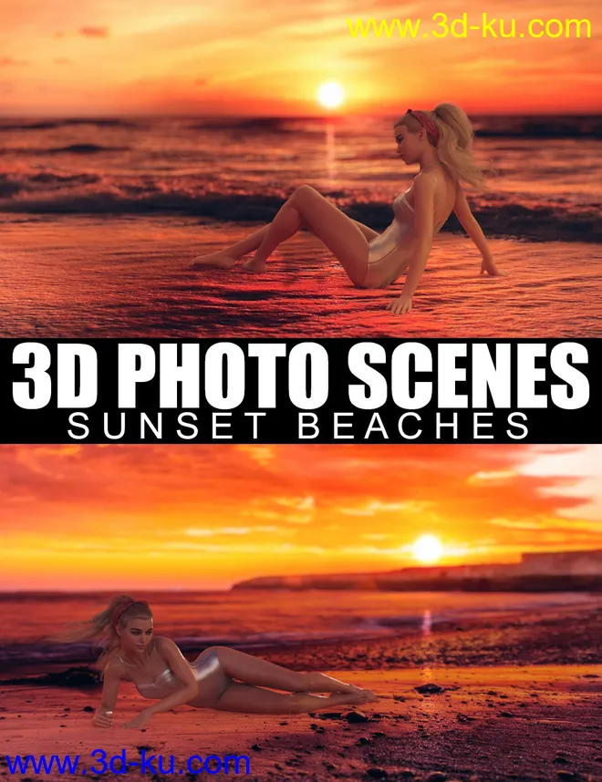 3D Photo Scenes - Sunset Beaches模型的图片8