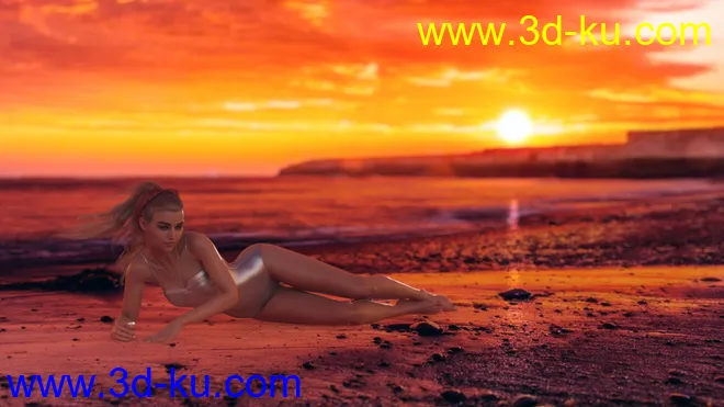 3D Photo Scenes - Sunset Beaches模型的图片10