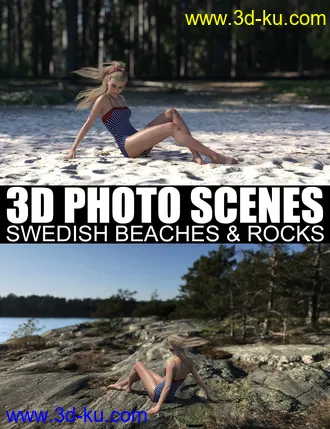 3D打印模型3D Photo Scenes - Swedish Beaches And Rocks的图片