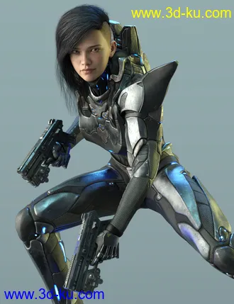3D打印模型A.N.T.S Armored Nano Tech Suit for Genesis 8 Female的图片