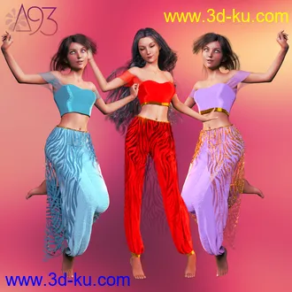 3D打印模型a93 - dForce Arabian Nights Outfit for G8F的图片