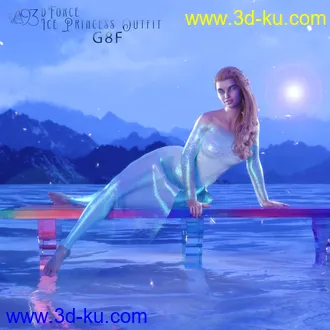 3D打印模型a93 - Ice Princess Outfit for G8F的图片
