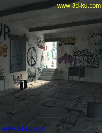 3D打印模型Abandoned School的图片