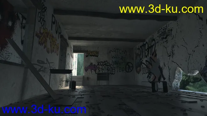 Abandoned School模型的图片2