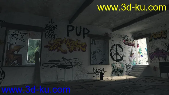 Abandoned School模型的图片3