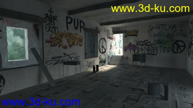 Abandoned School模型的图片9
