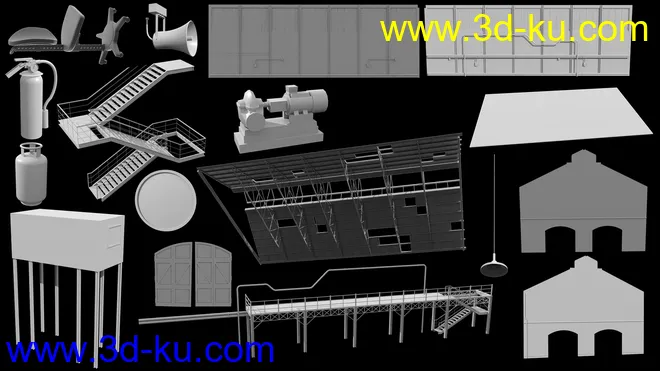 Abandoned Warehouse模型的图片8