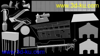 3D打印模型Abandoned Warehouse的图片