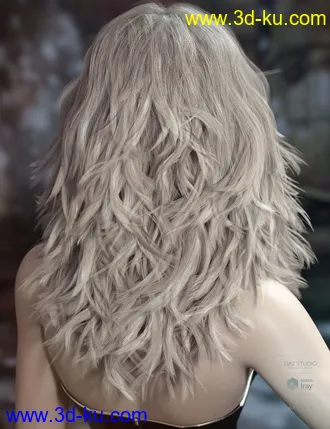 3D打印模型Addison Hair and Brows for Genesis 3 & 8 Female(s)的图片