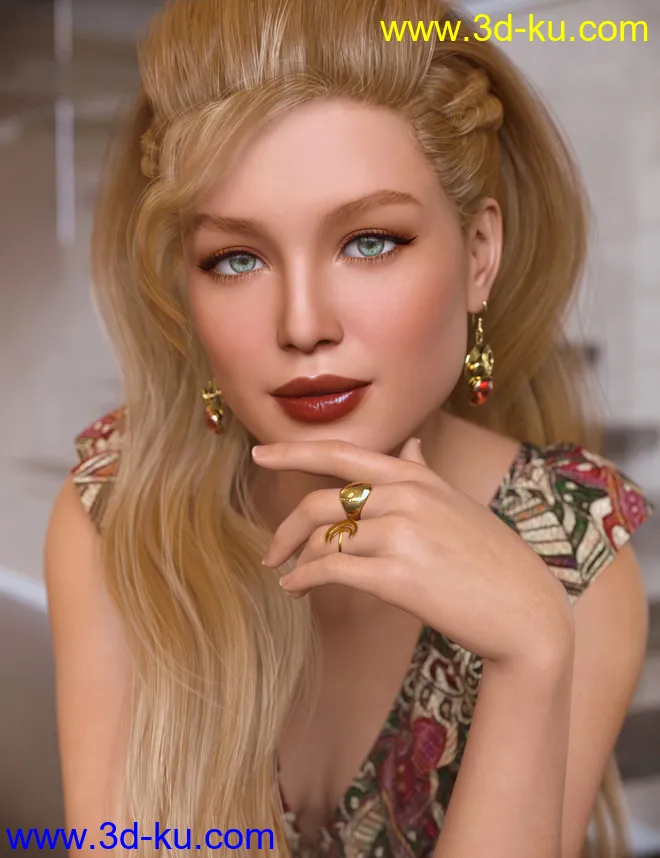 Adeline for Genesis 8 Female模型的图片3