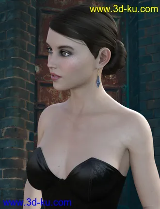 3D打印模型Adia Hair for CJ 8 and Genesis 8 Female(s)的图片