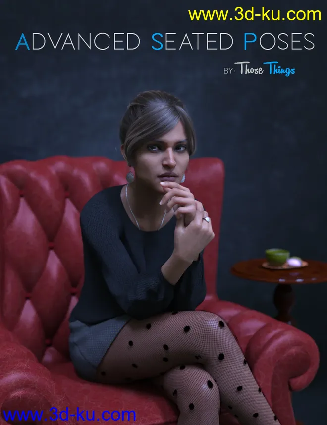 Advanced Seated Poses For Genesis 8 Female模型的图片14