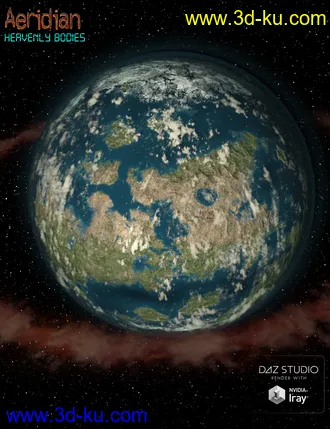 3D打印模型Aeridian Heavenly Bodies, Planets and Asteroids的图片