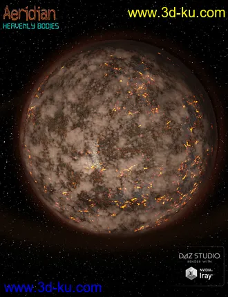 3D打印模型Aeridian Heavenly Bodies, Planets and Asteroids的图片