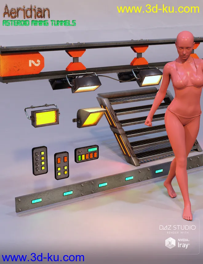 Aeridian Modular Asteroid Mining Tunnels模型的图片8