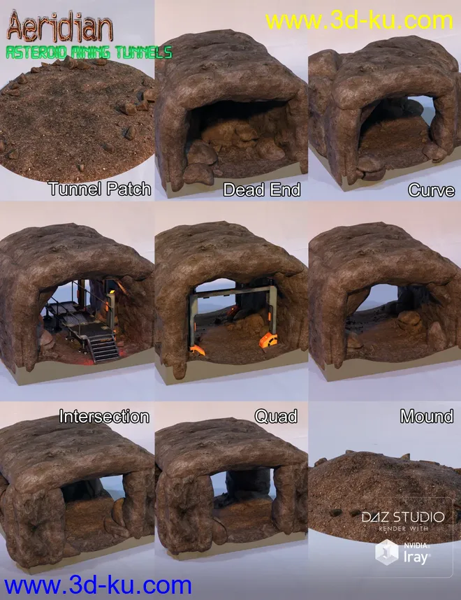 Aeridian Modular Asteroid Mining Tunnels模型的图片9