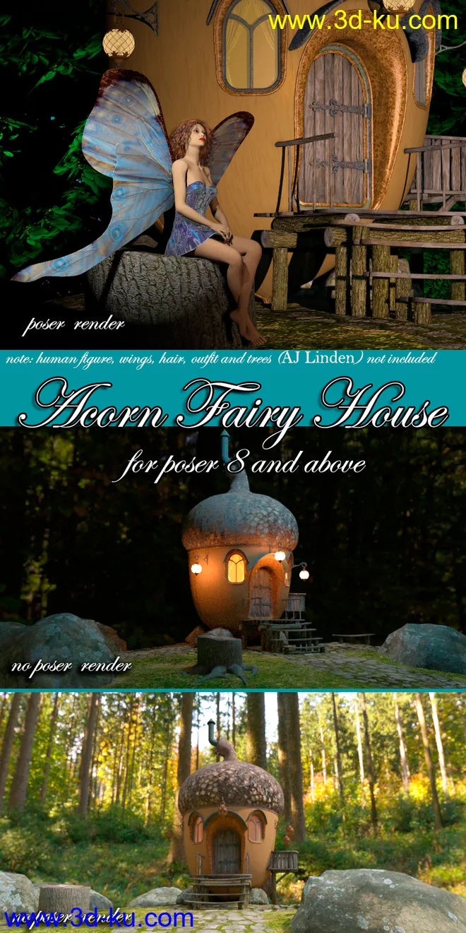 AJ Acorn Fairy House模型的图片1