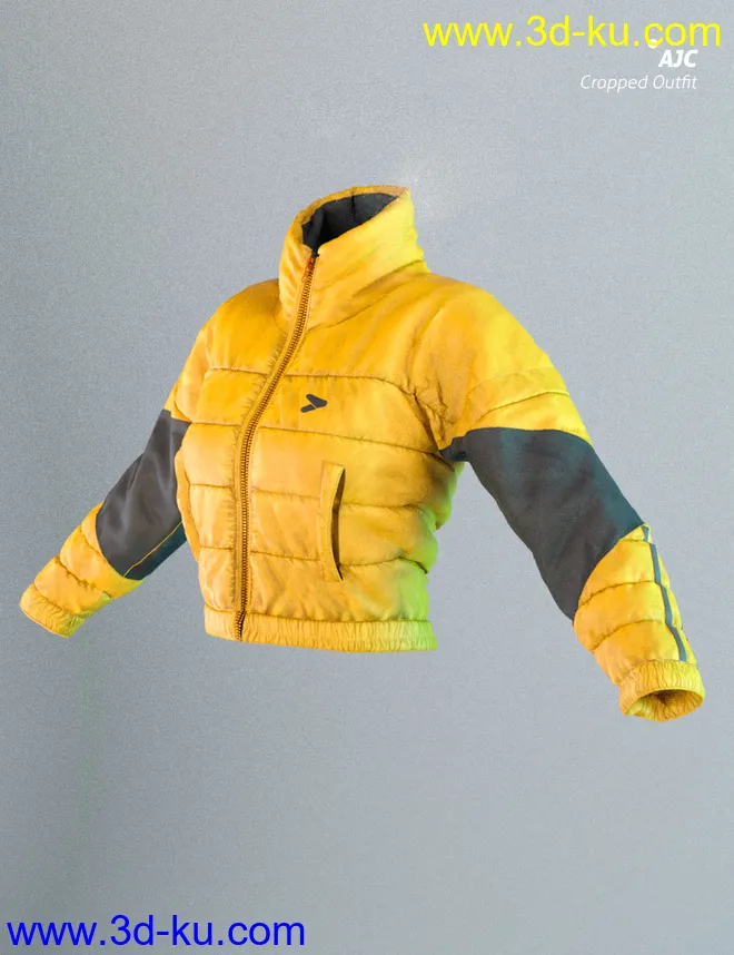 AJC Cropped Style Outfit For Genesis 8 Female(s)模型的图片5