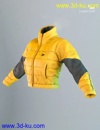 3D打印模型AJC Cropped Style Outfit For Genesis 8 Female(s)的图片