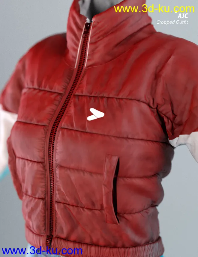 AJC Cropped Style Outfit For Genesis 8 Female(s)模型的图片8