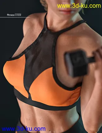 3D打印模型AJC I'm So Fitness Outfit for Genesis 8 Female(s)的图片