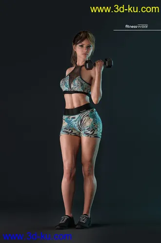 3D打印模型AJC I'm So Fitness Outfit for Genesis 8 Female(s)的图片