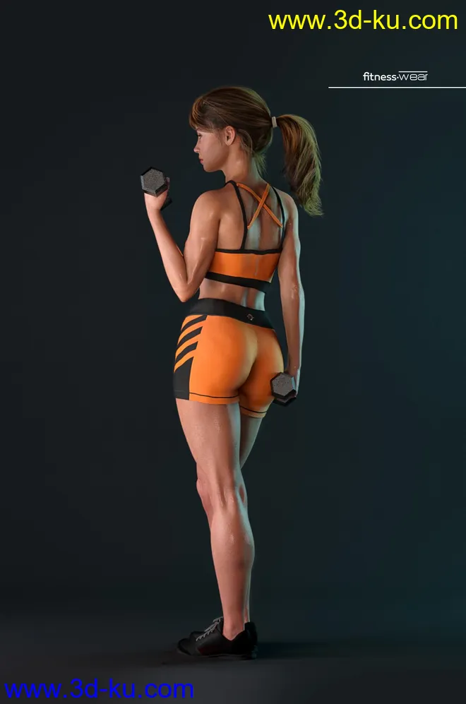 AJC I'm So Fitness Outfit for Genesis 8 Female(s)模型的图片4