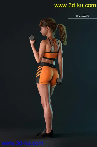 3D打印模型AJC I'm So Fitness Outfit for Genesis 8 Female(s)的图片